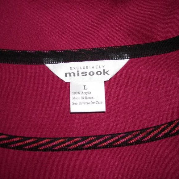 Womens Exclusively Misook Shirt Large Square Neckline - Picture 3 of 3